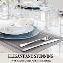 Itopfox 24-Piece Stainless Steel Silverware Set With Steak Knives, Mirror Polished Flatware For 4, Dishwasher Safe Cutlery Set For Home Kitchen -Kitchen Chef GUEST f05ea8cb 92a6 41cd b4ce 5e04f9cd10f3