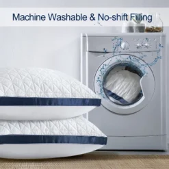 Itopfox Queen Size Pillows Set Of 2, Luxury Hotel Pillow For Sleeping, Supportive Breathable Down Alternative Gusseted Pillow For Side Stomach -Kitchen Chef GUEST f08ad37d 0f9e 4950 b19c 93173da4adbb