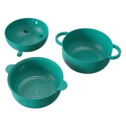 Itopfox Microwave Ramen Bowl With Removable Strainer, Noodle Cooker And Steamer For Cooking Food And Vegetables, Large Capacity, Green -Kitchen Chef GUEST f43f90ab c8e2 4ad0 aa15 1365ecad1d07