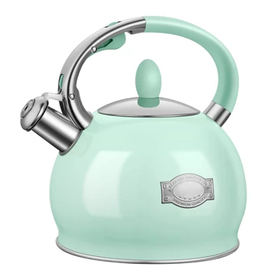 Itopfox Stainless Steel Whistling Tea Kettle With Cool Touch Handle, 2.64 Quart Induction Compatible Stovetop Teapot In Mint Green 9 Itopfox Stainless Steel Whistling Tea Kettle With Cool Touch Handle, 2.64 Quart Induction Compatible Stovetop Teapot In Mint Green - Image 7