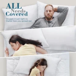 Itopfox Queen Size Pillows Set Of 2, Hotel Quality Down Alternative Gusseted Pillows For Side, Back Or Stomach Sleepers, White -Kitchen Chef GUEST f5f0072e 7303 4325 9496 94d23434d33e