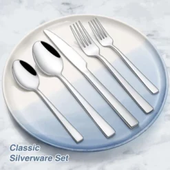Itopfox 60 Piece Silverware Set For 12, Stainless Steel Flatware Set Includes Spoons Knives Mirror Polished Cutlery For Home Kitchen Restaurant Hotel -Kitchen Chef GUEST f6352662 b99c 4a6e b47e 3dad57831674