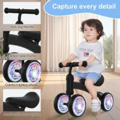 Itopfox Baby Balance Bike For 12-36 Months Kids, Toddler First Birthday Gift, No Pedal 4 Wheels Bicycle, Indoor & Outdoor Play Colorful, Black-Light -Kitchen Chef GUEST f781b03a 8ac6 4515 bcce a16e24629ac2