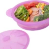 Itopfox Microwave Steamer Cooker Collapsible Bowl With Handle & Lid For Vegetables, Fish, Meal Prep - BPA Free, Dishwasher Safe, Easy Storage, Purple -Kitchen Chef GUEST f80897db 8ca7 44e5 bb58 407cca4a15b9