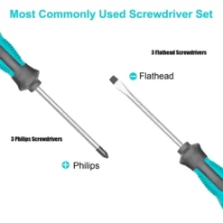 Itopfox Magnetic Screwdriver Set, 6-Piece Kit With Phillips And Flat Heads, Non-Slip Grip For Professional And DIY Use, Ideal Gifts For Men -Kitchen Chef GUEST f8c68c06 3afb 4720 9388 3afca08edf76