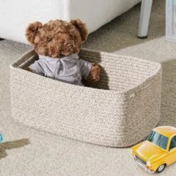 Itopfox 3-Pack Small Storage Baskets For Organizing, Woven Shelf Toy Basket, Rope Baskets For Gifts Empty, Closet Organizer Bins With Handles -Kitchen Chef GUEST f91a4b01 c7e8 4907 8213 3348934d65ae