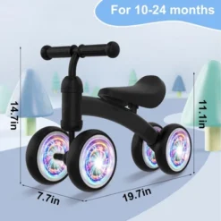 Itopfox Baby Balance Bike For 12-36 Months Kids, Toddler First Birthday Gift, No Pedal 4 Wheels Bicycle, Indoor & Outdoor Play Colorful, Black-Light -Kitchen Chef GUEST f9b6927d c89b 4b48 87e6 e8944b9c79d4