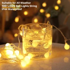 Itopfox 33ft 100 LED Globe String Lights With Remote, 8 Modes Fairy Lights For Indoor Outdoor Party Wedding Christmas Tree Decor, Warm White 13 Itopfox 33ft 100 LED Globe String Lights With Remote, 8 Modes Fairy Lights For Indoor Outdoor Party Wedding Christmas Tree Decor, Warm White -Kitchen Chef GUEST f9ea8c87 5d09 43af bf39 b0895cd052c7