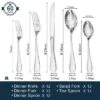 Itopfox 60 Piece Teardrop Silverware Set For 12, 18/10 Stainless Steel Flatware Set, Modern Design Cutlery Set For Home/Hotel/Wedding -Kitchen Chef GUEST fa8a4a24 5033 44ec b90d f3e349f1cb19