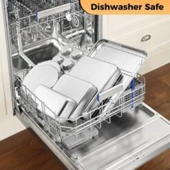 Itopfox Stainless Steel Baking Pan Set, 6-Piece Metal Bakeware Includes Cookie Sheet, Round Square Cake Pans, Non-Toxic & Dishwasher Safe 9 Itopfox Stainless Steel Baking Pan Set, 6-Piece Metal Bakeware Includes Cookie Sheet, Round Square Cake Pans, Non-Toxic & Dishwasher Safe -Kitchen Chef GUEST fb066c7d 52d0 495c bcde 5a4ba16e464e