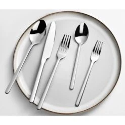 Itopfox 40-Piece Stainless Steel Flatware Set For 8, Mirror Polished Cutlery Set With Dinner Forks, Spoons, Salad Forks, Teaspoons, Dishwasher Safe -Kitchen Chef GUEST fcbaba53 cc16 4c54 9da8 79682e20f19a