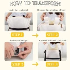 Itopfox Convertible Diaper Backpack Tote For Moms, Multi-Functional Travel Bag With 14 Pockets, Waterproof & Durable -Kitchen Chef GUEST fcfbf692 53f0 4351 b0b2 77054ccdc0bc