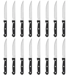Itopfox Steak Knives Set Of 16 With Serrated Stainless Steel Blades, Triple Rivet Handles, Dishwasher Safe For Home, Restaurant, Parties -Kitchen Chef GUEST fd36e36b 3535 4a7d 92bb 87022b365381
