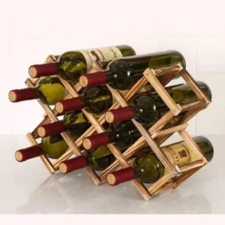 Itopfox Freestanding Stackable Wine Rack Organizer For Countertop And Cabinets With Foldable Design And Scratch-Resistant Protector -Kitchen Chef GUEST fd3a7cae 188f 46aa ad67 f4230b2d8403