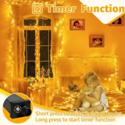 Itopfox 120LED String Lights, Waterproof Connectable Fairy Lights With Timer 8 Modes, Warm White Plug In Christmas Light For Indoor Outdoor Decor -Kitchen Chef GUEST fd6559ca a0ce 41ce 8add eeee9bfab21a