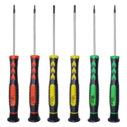 Itopfox Magnetic Screwdriver Set With Non-Slip Handle - 6 Piece Phillips & Flathead For Electronics, Watch, Jewelry, PC Repair - Color Coated Tips -Kitchen Chef GUEST fdacc576 d61f 4fc1 b05a 331140572c0a