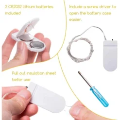 Itopfox 24 Pack Fairy Lights 20 LED Mini String Lights Waterproof Silver Wire For Vases Mason Jars DIY Crafts Plants Table Centerpieces Wedding Decor -Kitchen Chef GUEST fe3c2ffd 7e39 46d0 bf9f b556d61a97e3