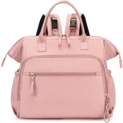 Itopfox Convertible Diaper Bag Tote With 14 Pockets, Water-resistant Nylon, Stroller Buckle, Wide Open Top (Pink, Large) -Kitchen Chef GUEST ff7c8db9 7758 4ea3 95d2 44a49fee3e43