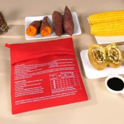 Itopfox Microwave Potato Bag For Baking, Reusable Steam Pocket Cooker For Potatoes, Corn, Bread, And Tortillas, Washable Fabric -Kitchen Chef GUEST ffc46c76 7100 4ba5 a92b 4c1a0c7631c7