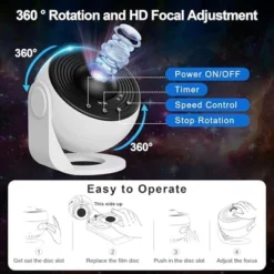 Itopfox Planetarium Projector For Bedroom, 13-in-1 Star Projector Galaxy Light Ceiling Night Light With Timer LED Space Galaxy Lamp For Adults & Kids -Kitchen Chef GUEST ffc52201 8c47 4bb0 9765 716c76a27ad8